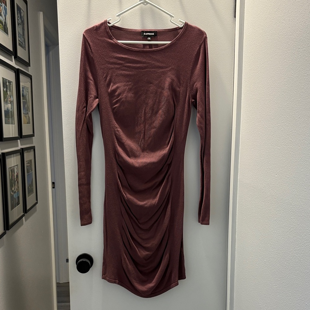 Express Long Sleeve Dress - Mauve NWOT